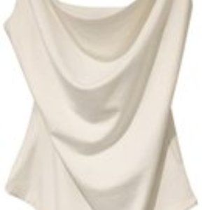 White Cowl Neck Blouse